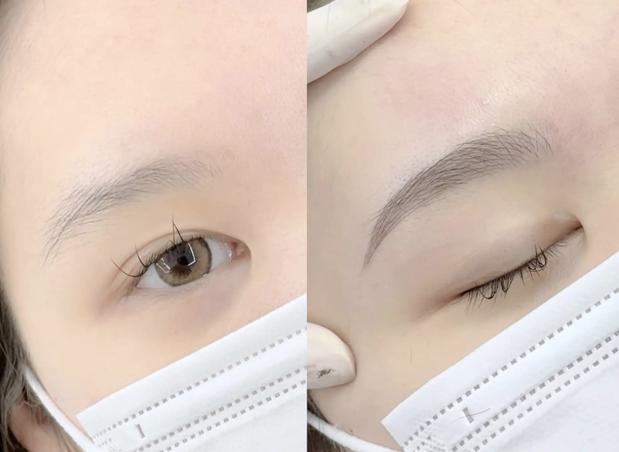 Microblading vs hybrid brows results
