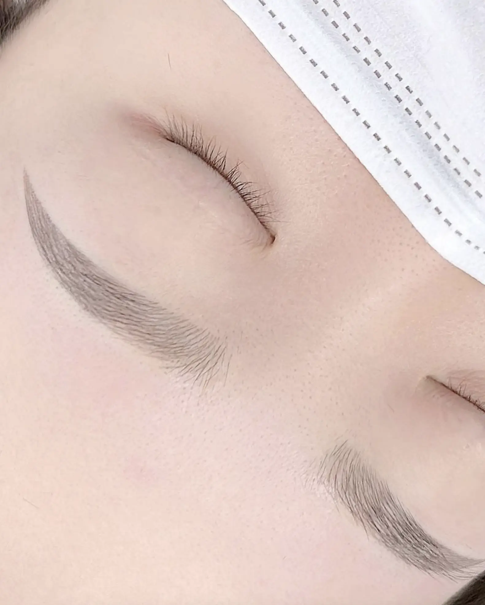 Natural looking ombre eyebrow tattoo